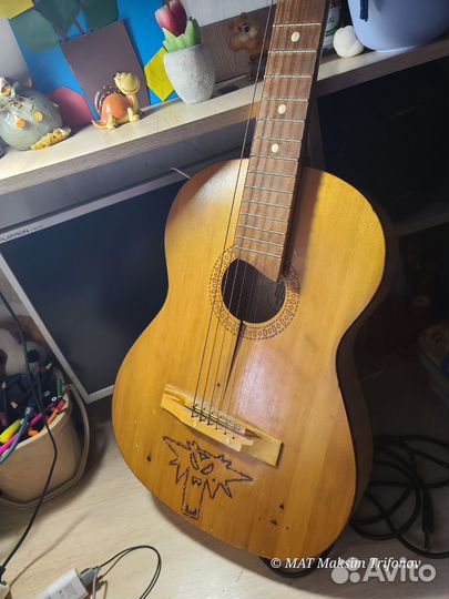 Акустическая гитара СССР 6 струн