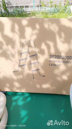 Фильтр для бассейна bestway и лестница 107см