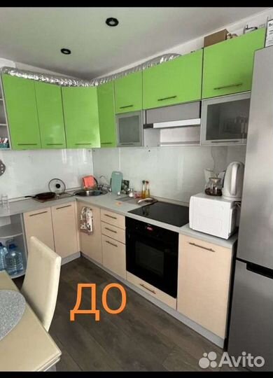 Оклейка кухни, мебели, печать