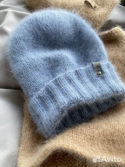 Шапка женская вязаная ручная работа