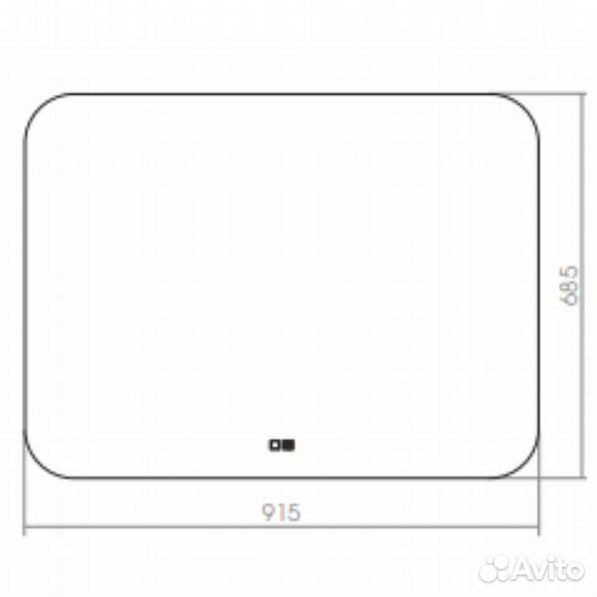 Зеркало Silver mirrors led-00002342 Белое