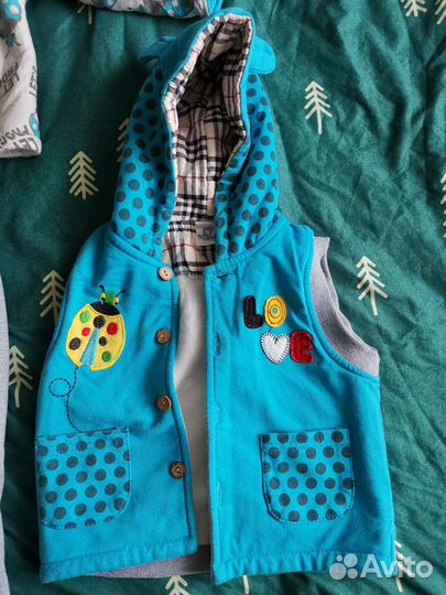 Детский теплый костюм на осень