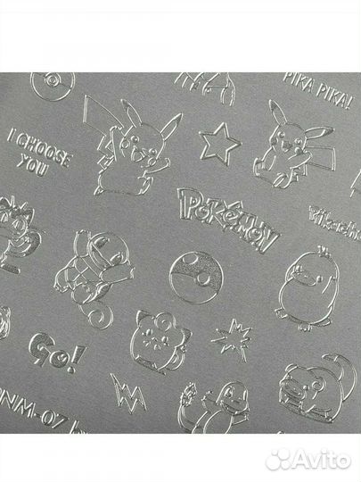 Пластина для стемпинга покемоны