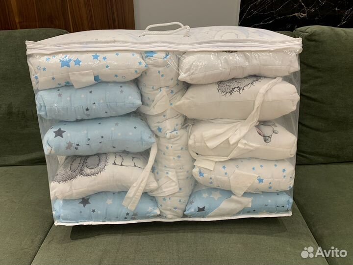 Подушки-бортики в детскую кроватку