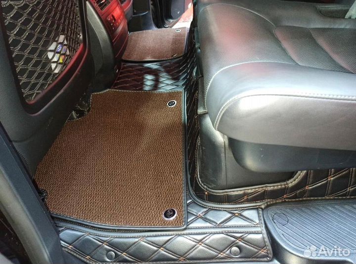3D коврики из экокожи toyota land cruiser 200
