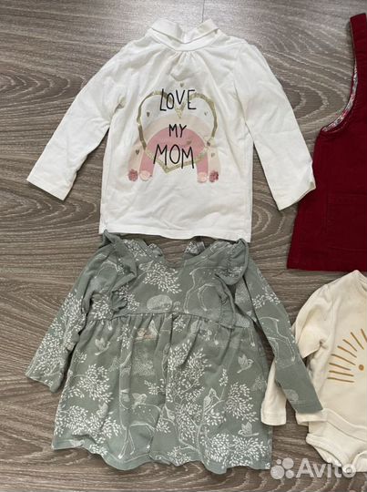 Вещи пакетом на девочку 80 р