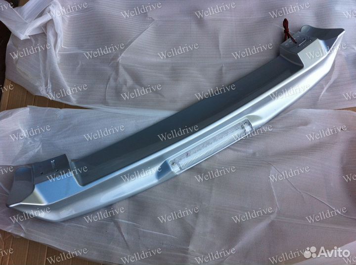 Спойлер Toyota Prado 120 серебристый