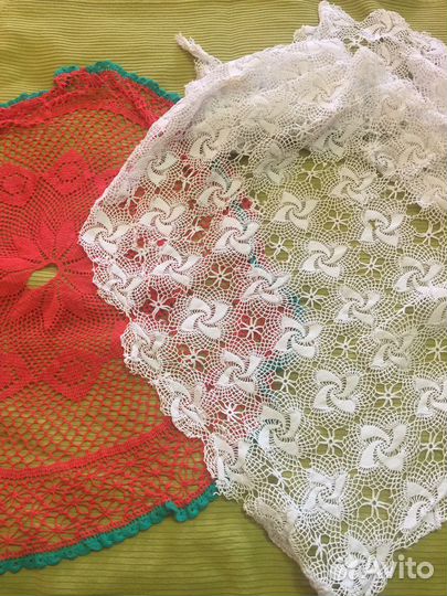 Шторы вязаные крючком. Скатерти
