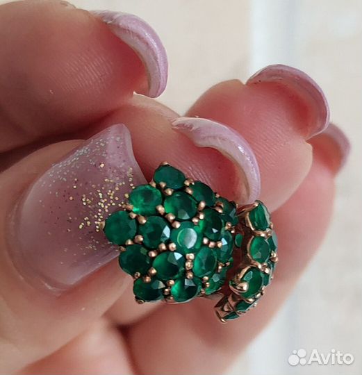Серебряные серьги и кольца
