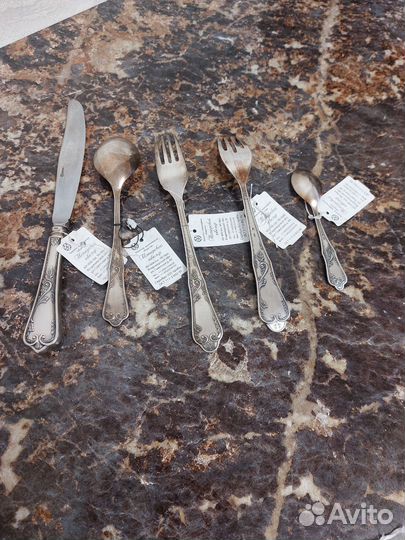 Столовые приборы серебро 