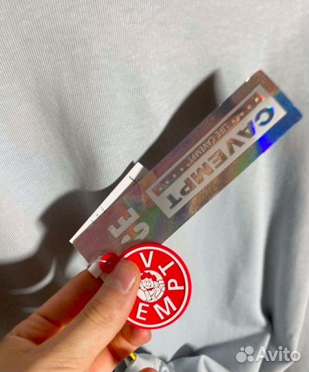 Лонгслив CavEmpt Black-White базовый