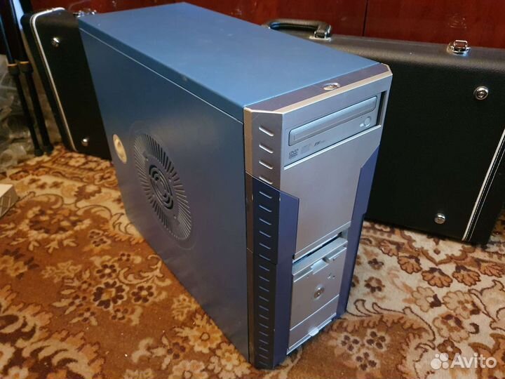 Корпус для пк Midi tower, синий