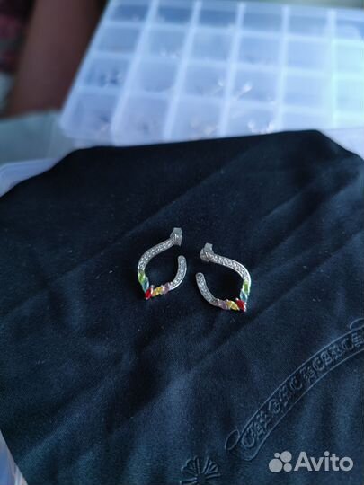 Серебряные серьги Sunlight