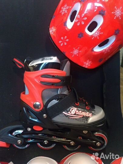Роликовые коньки детские раздвижные