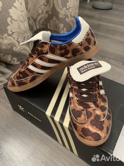 Кеды Adidas Samba x Wales Bonner Leopard