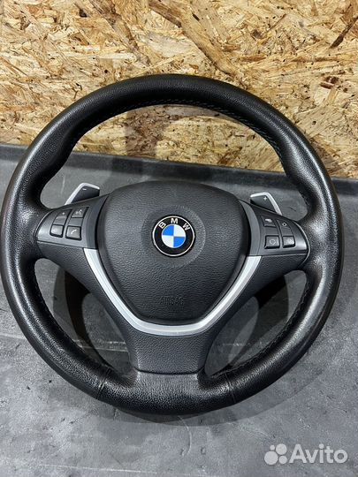 Руль спорт с лепестками BMW X5 E70 LCI