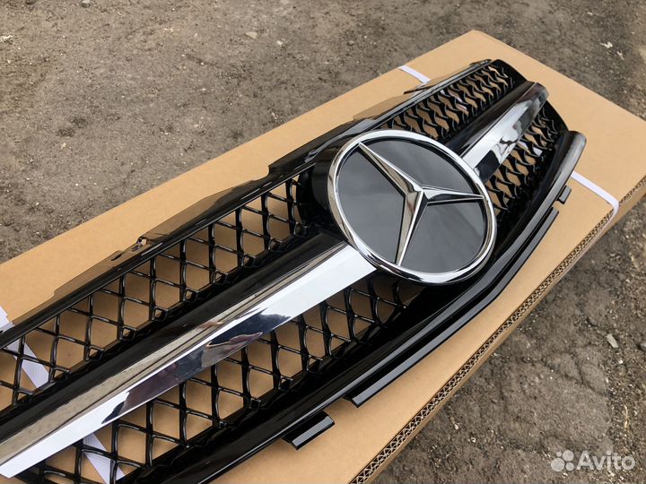 Mercedes SL R230 до рест решетка радиатора