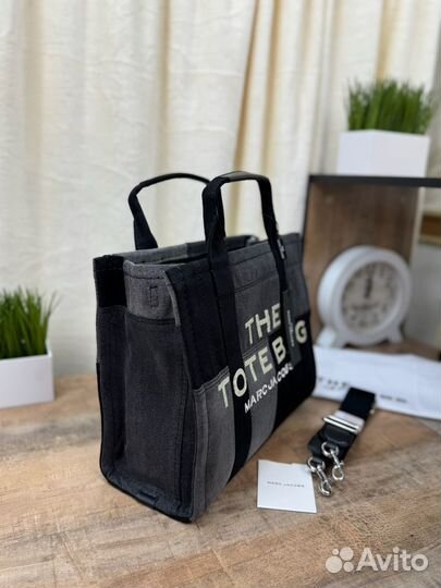 Marc Jacobs The Denim Medium Tote Bag - Black