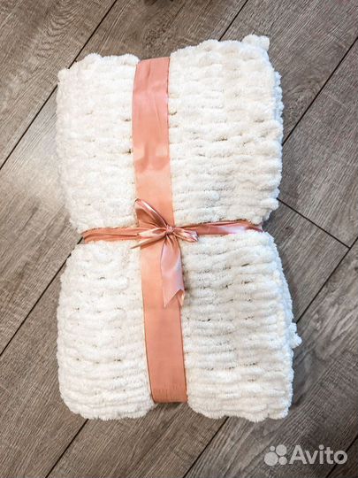 Плед детский вязаный ручная работа