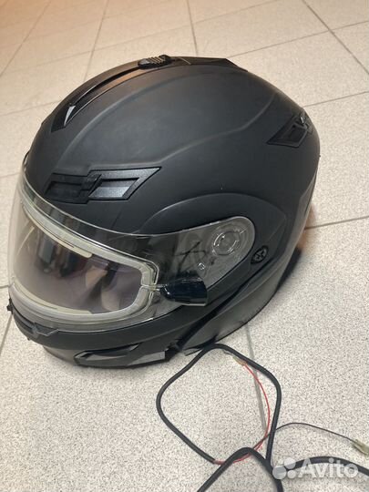 Шлем для снегохода с подогревом