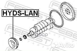 Шкив коленвала (hyundai tucson 2004-2010) hyds