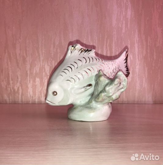 Статуэтка Рыба, фарфор, СССР, раритет