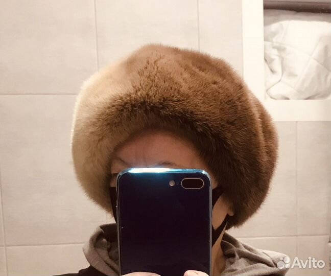 Женский норковый берет