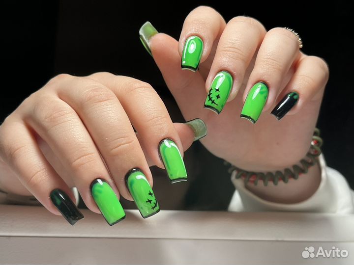 Покрытие гель лаком / Наращивание