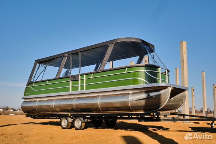 Понтонный катер катамаран 