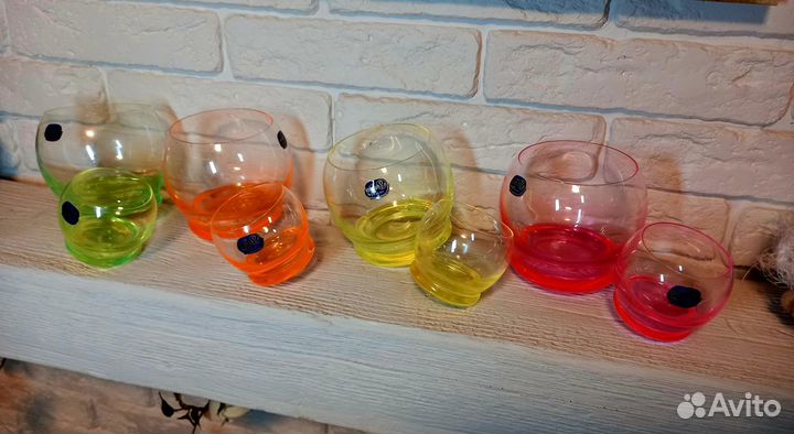 Бокалы неваляшки Bohemia