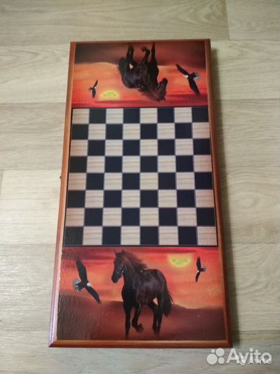 Нарды цветные, средние 