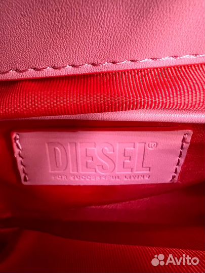 Сумка Diesel 1DR бежево-розовая