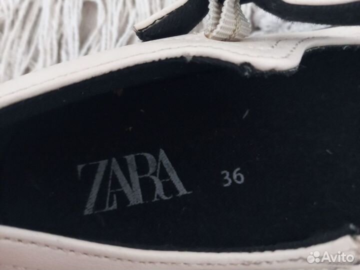 Туфли слипоны zara 36р