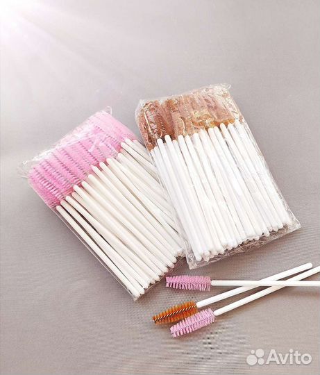 Щеточка для ресниц, бровей, одноразовая 100 шт