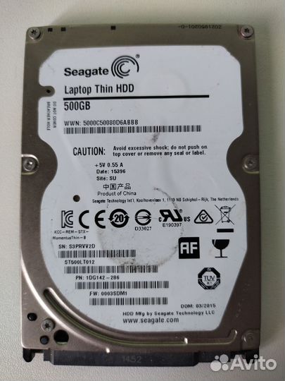 Жёсткий диск для ноутбука Seagate 500 gb
