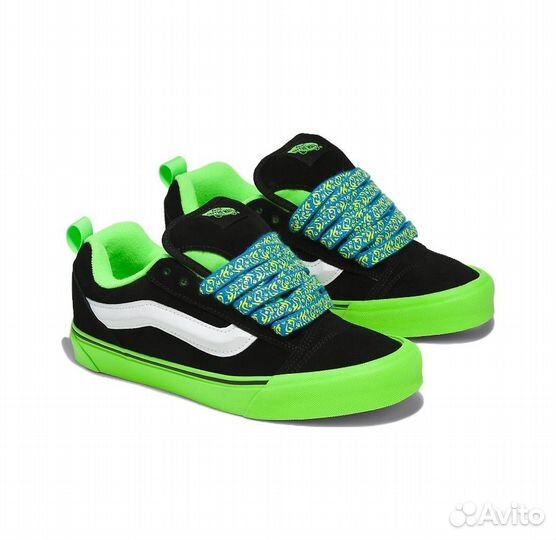 Кеды Vans Knu Skool Pop Outsole Green