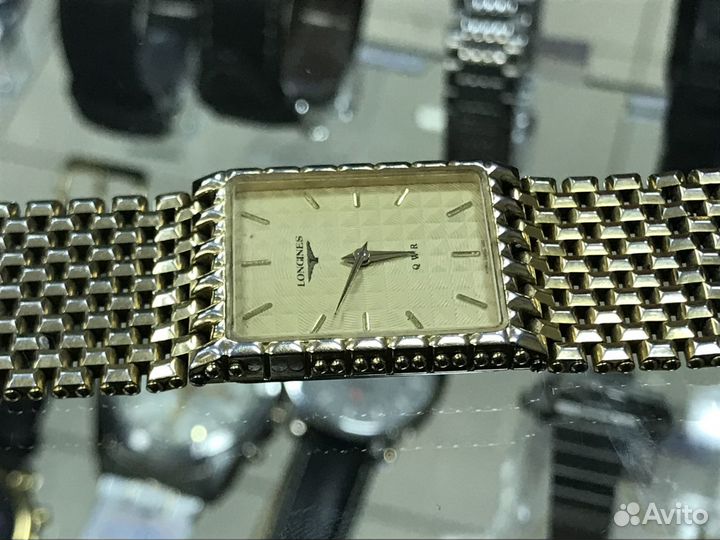 185 Longines qwr gold