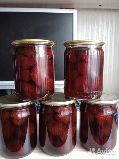 Клубничное варенье.компот и тд