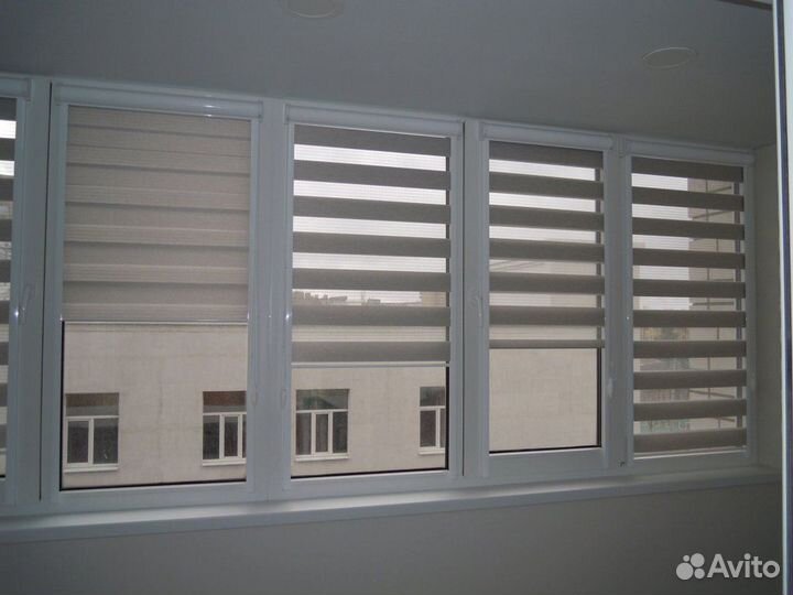 Рулонные шторы зебра