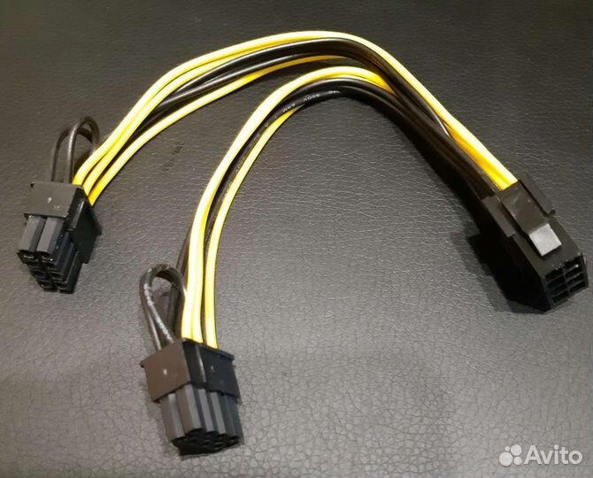Переходник питания CPU 8pin на 6+2 pin