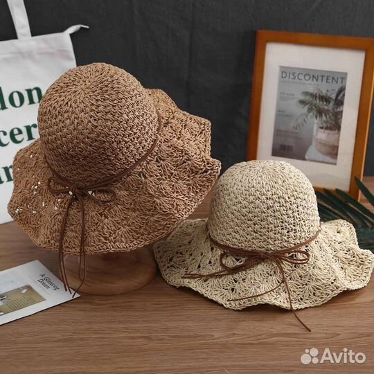 Шляпа женская пляжная летняя
