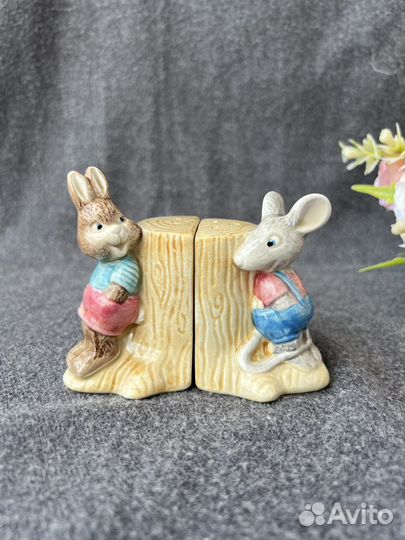 Солонка и перечница винтаж Tracy S. Flickinger