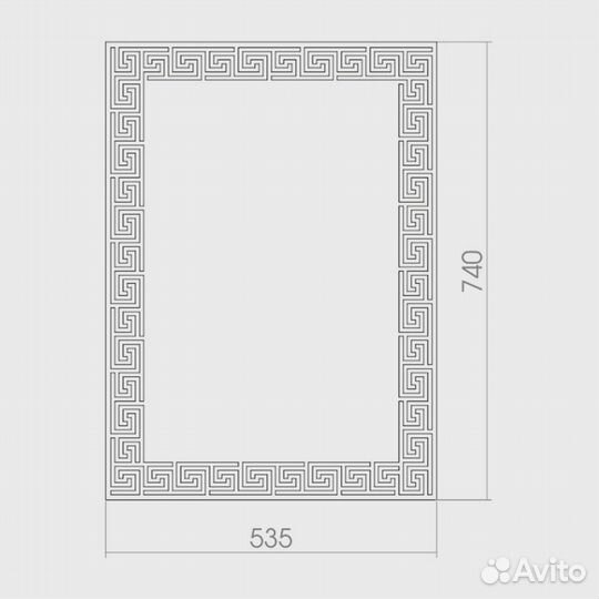 Зеркало mixline Каир 535*740 525453 Хром