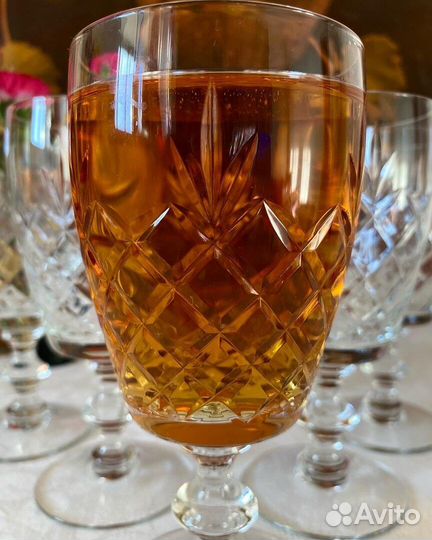 Хрустальные фужеры, бокалы. СССР, Богемия