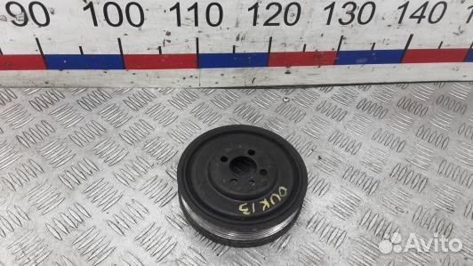 Шкив коленвала демпферный дизельный audi A6 C6 (OU