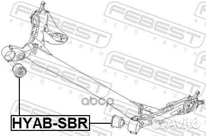 Сайлентблок задн балки hyundai solaris hyab-SBR