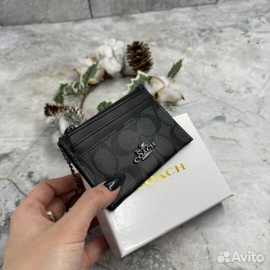 Картхолдер на молнии Coach