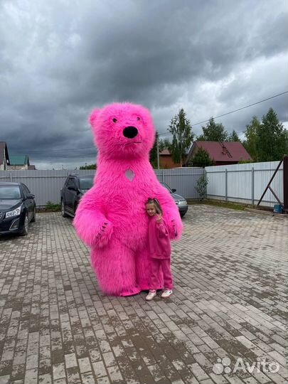 Аэрокостюм Розового Медведя 2,6 метра