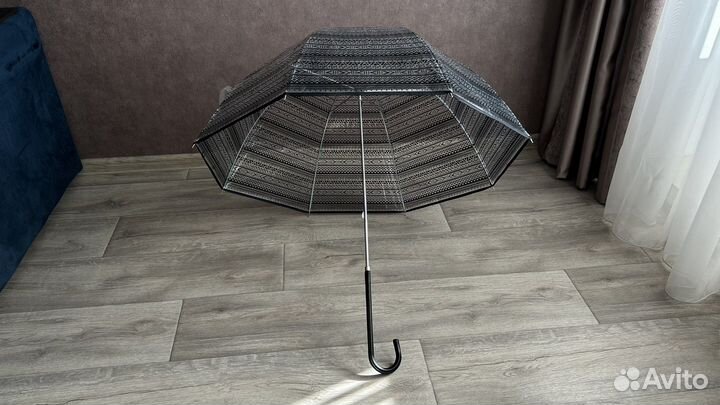 Зонт трость прозрачный