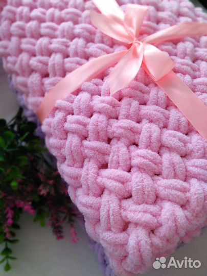 Плед детский вязаный ручная работа